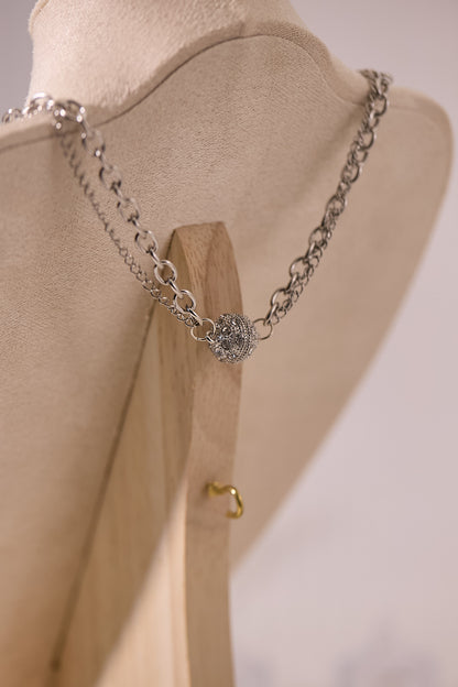 N040-彩幽靈雙鏈磁吸款頸鏈