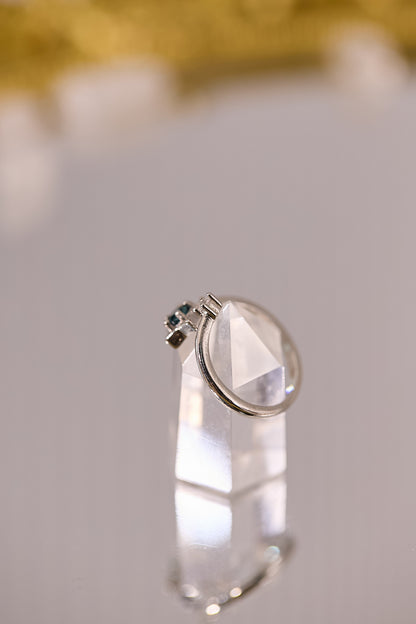 R089-托帕石星形開口戒指