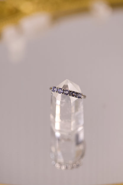 R095-坦桑石開口戒指