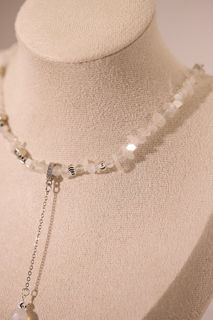 N042-月亮石磁吸款頸鏈