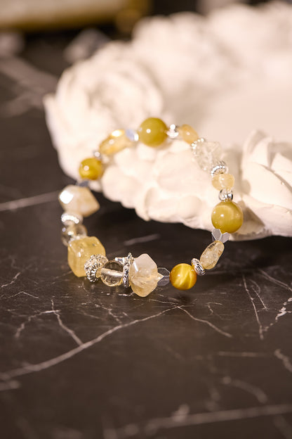 C075-黃晶·金虎眼石