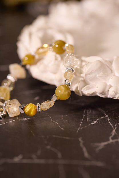 C075-黃晶·金虎眼石