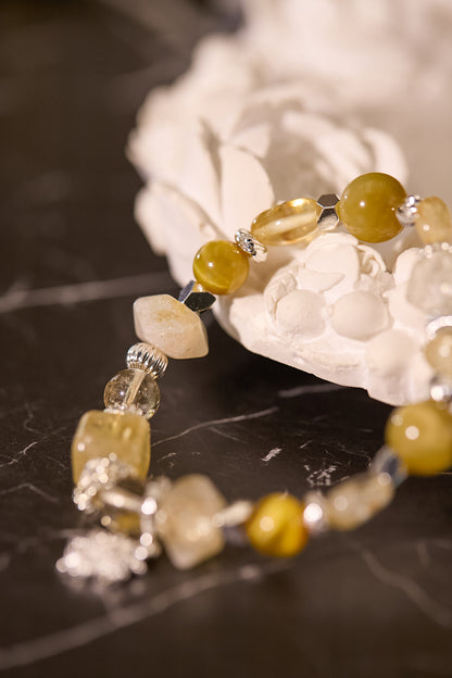 C075-黃晶·金虎眼石