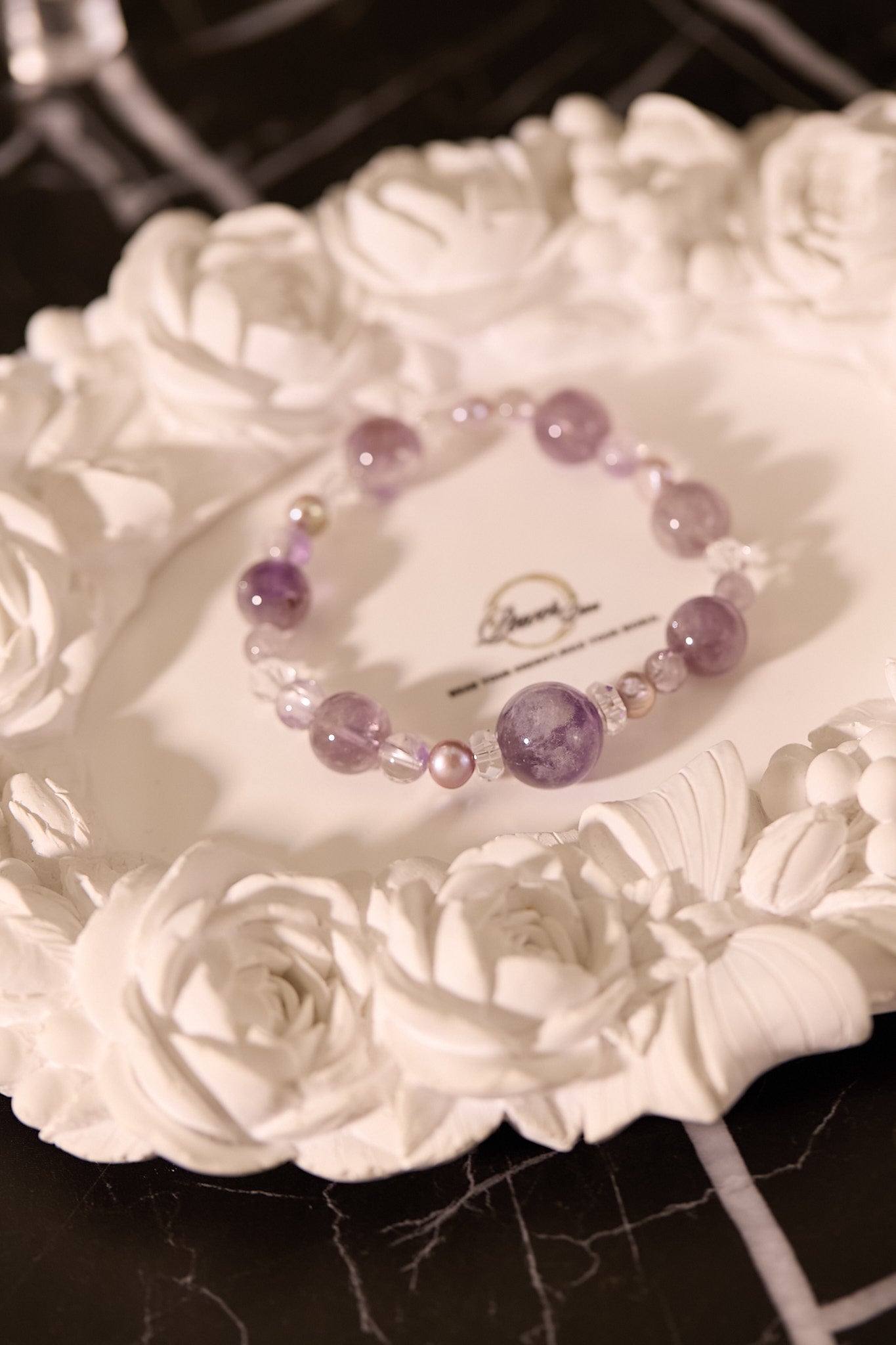 C095-紫兔毛·淡水珍珠·白水晶
