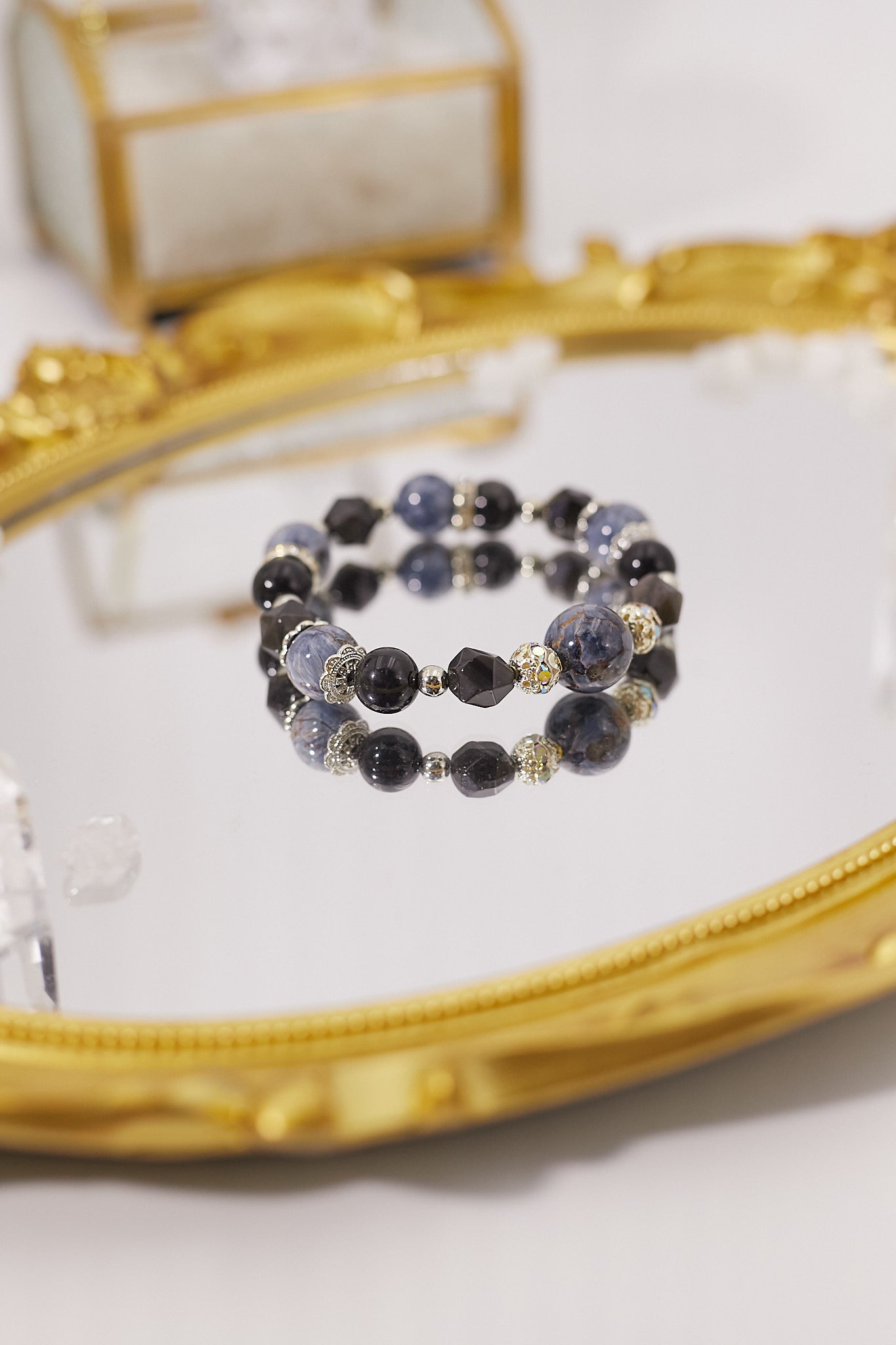 C026-Pietersite·Silver Obsidian·Black Obsidian