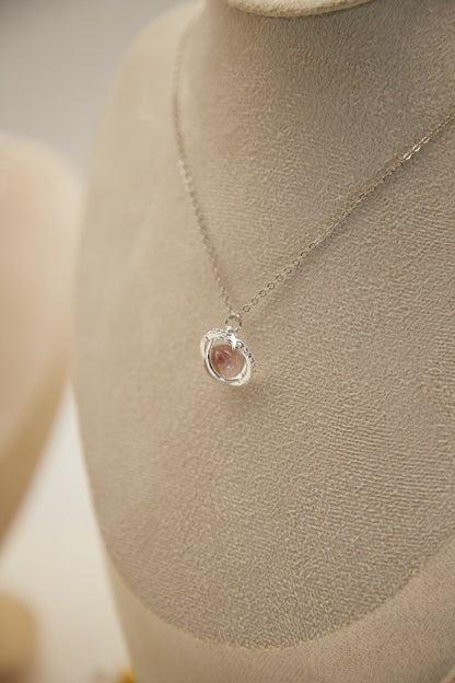 N003-Purple Super Seven-Interchangeable Bead Pendant with Magnetic Necklace