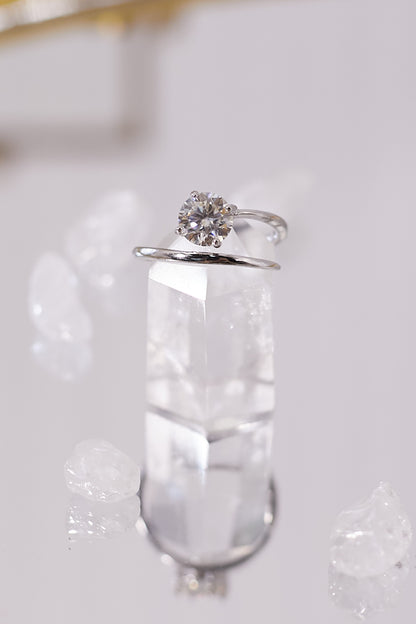 R033-Moissanite S925 open ring