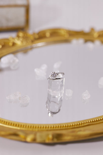 R033-Moissanite S925 open ring