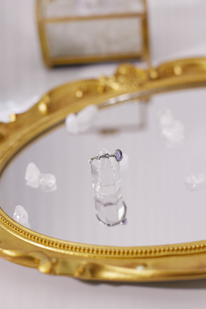 R041- Tanzanite open ring