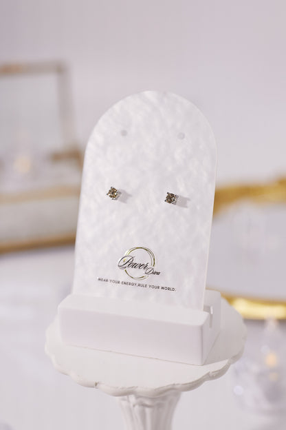 E025-Citrine Earrings (4mm)