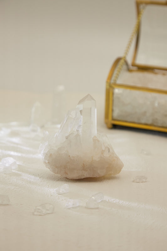 Wqc001-White Crystal Cluster