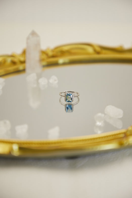 R005-Topaz S925 open ring