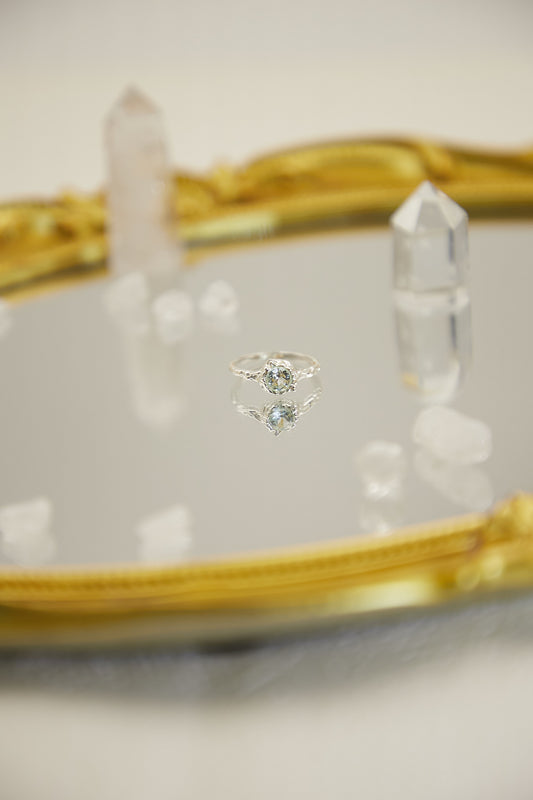 R010-Topaz S925 open ring