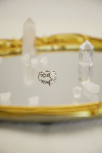 R016-Oval S925 open ring