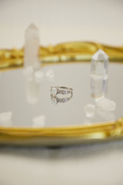 R016-Oval S925 open ring