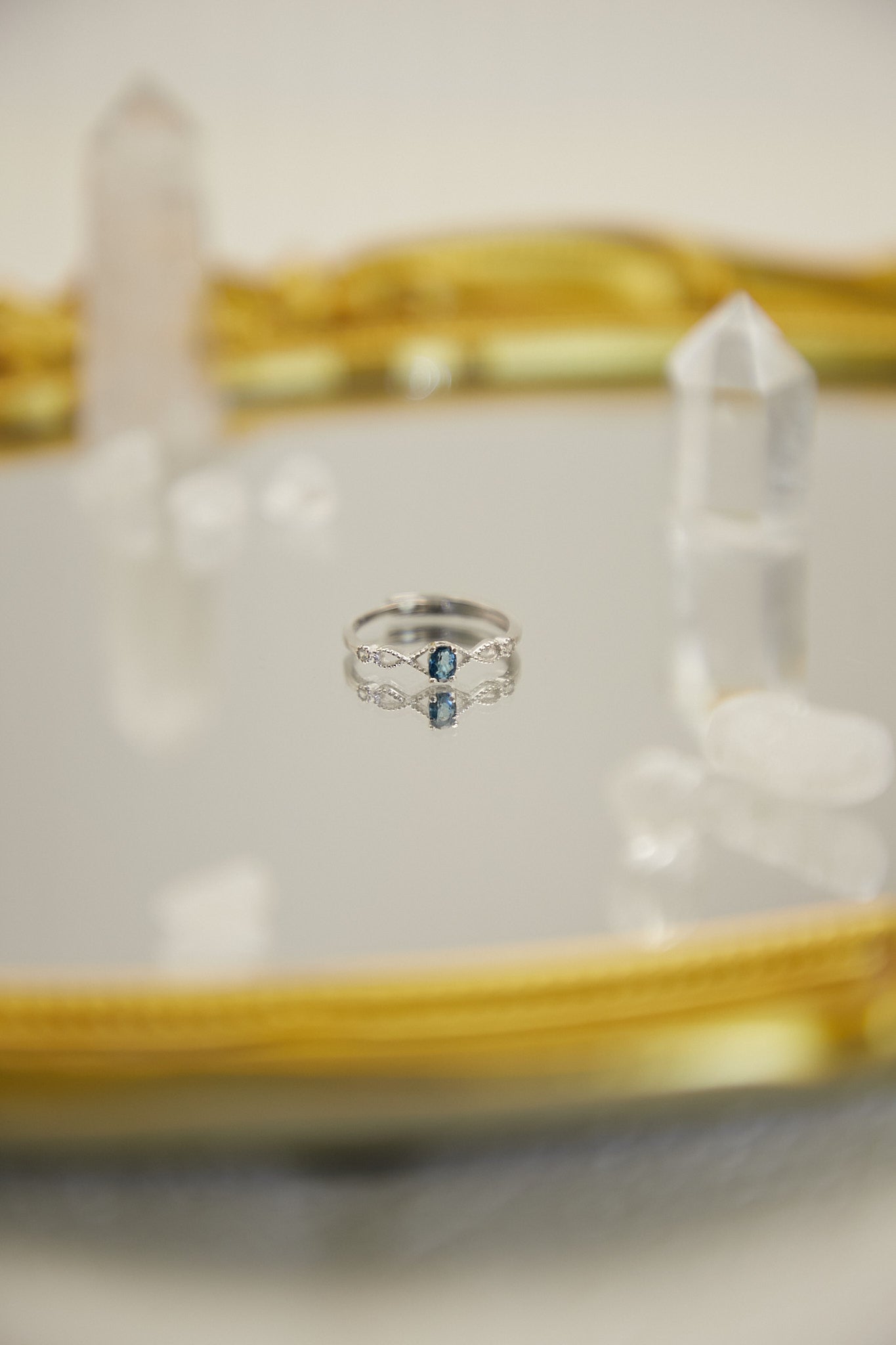 R022- Topaz S925 open ring