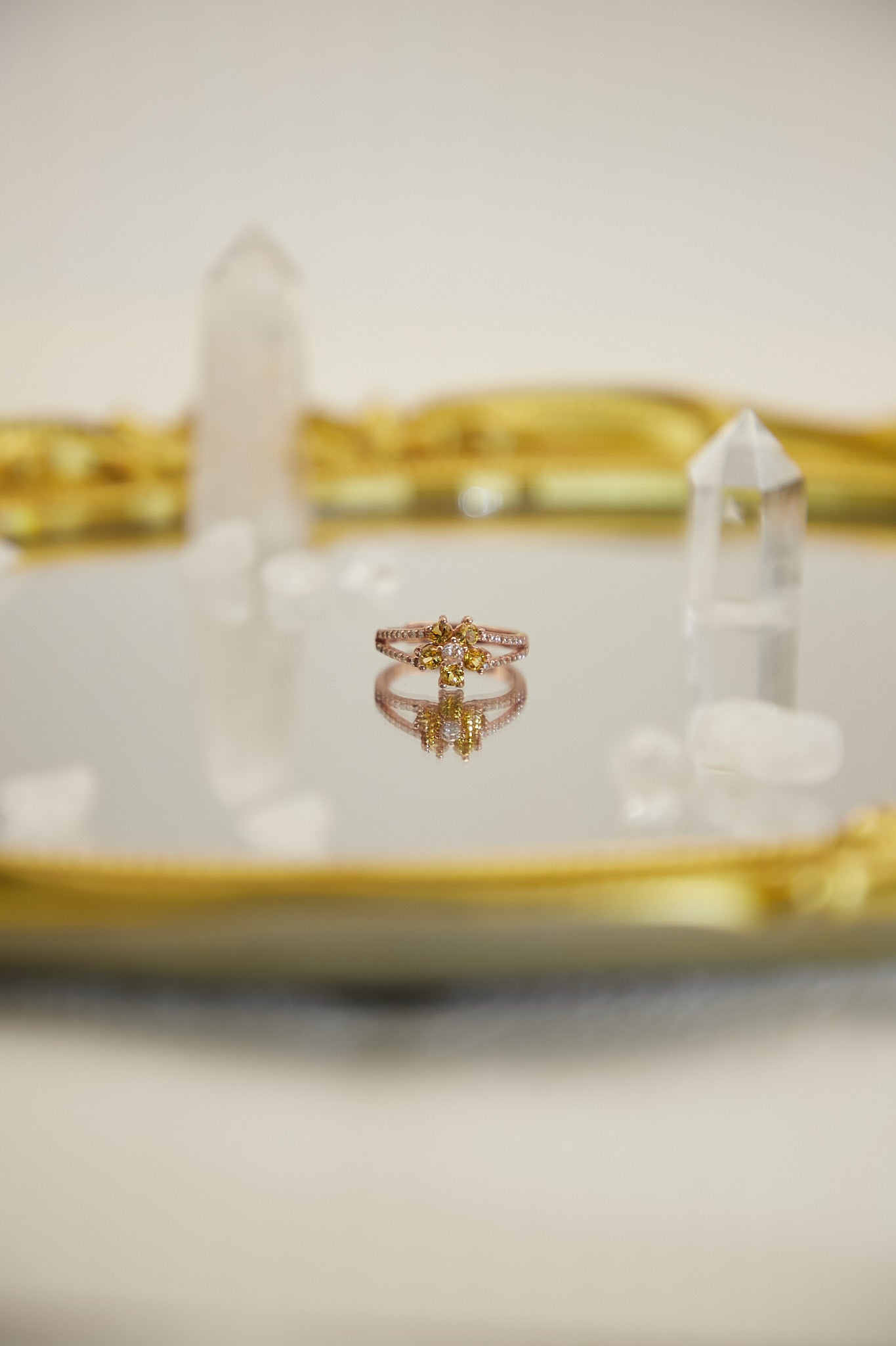 R024- Citrine S925 Open Ring