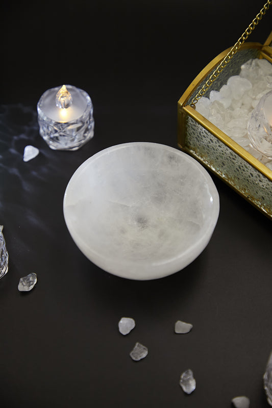 White crystal demagnetizing bowl (8-9CM)