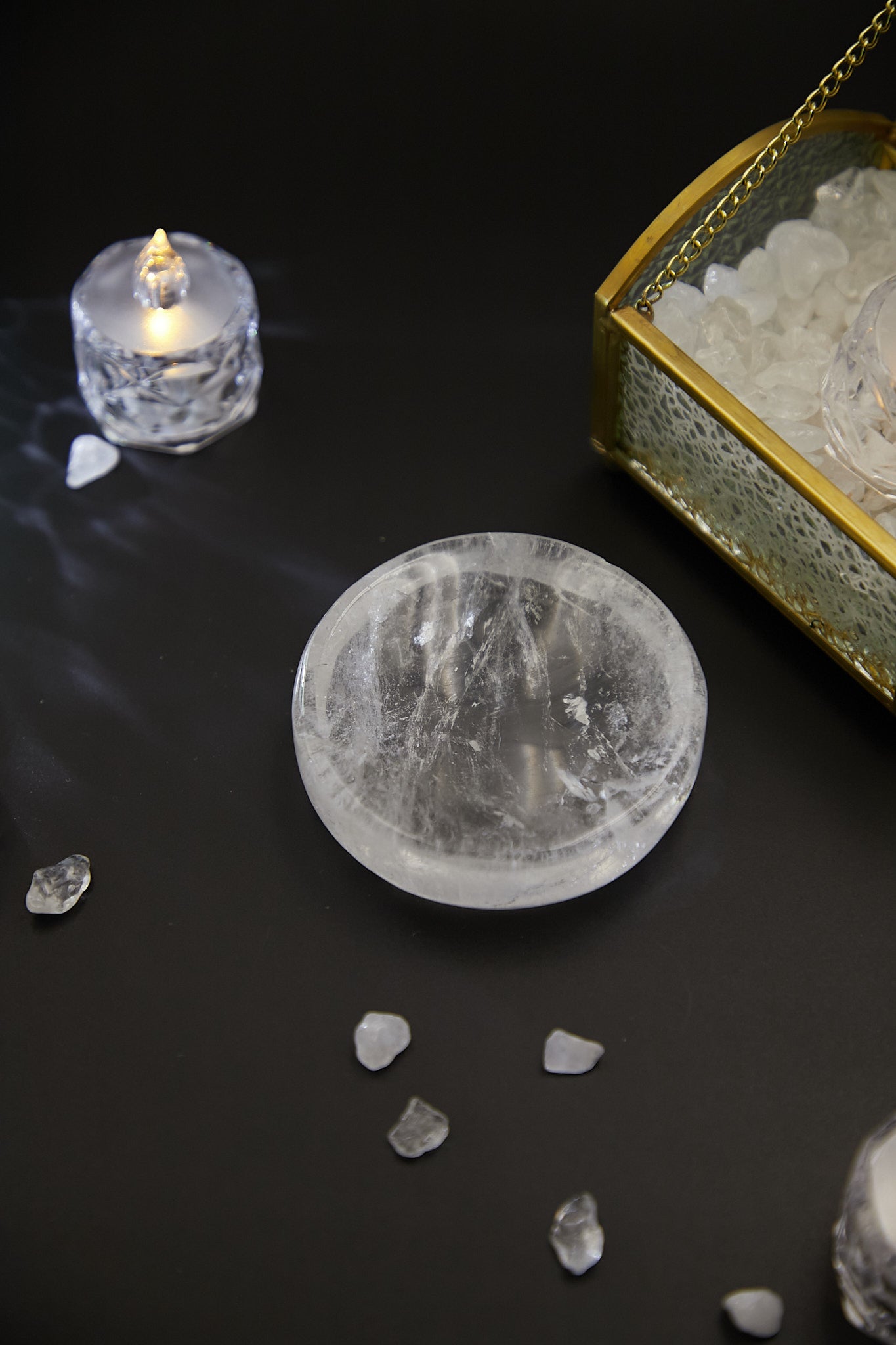 White crystal demagnetizing bowl (8CM)