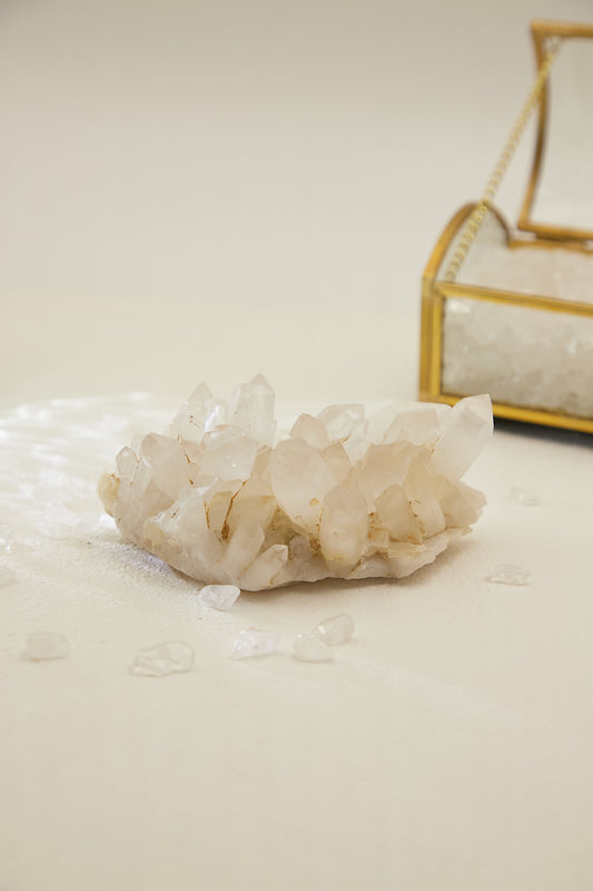 Wqc007-White Crystal Cluster