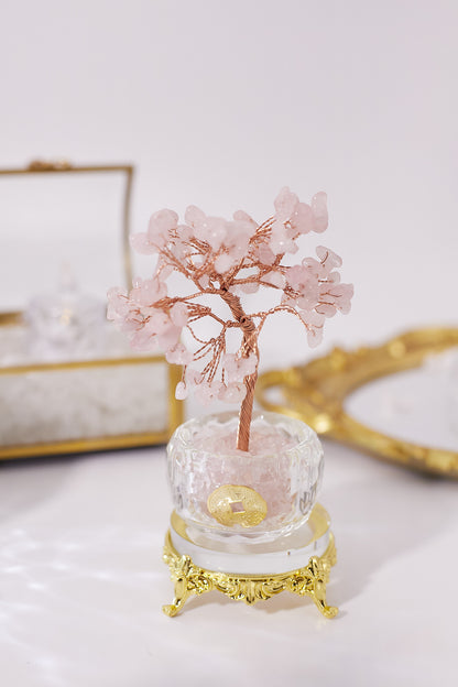 Rose Quartz Coin Tree-Tree of Love