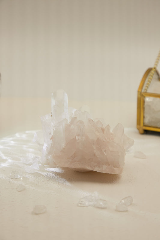 Wqc009-White Crystal Cluster