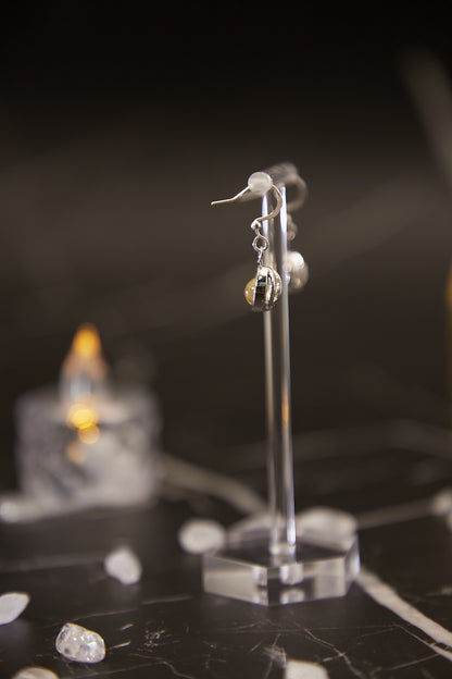 E014-Citrine Planet Ear Hook