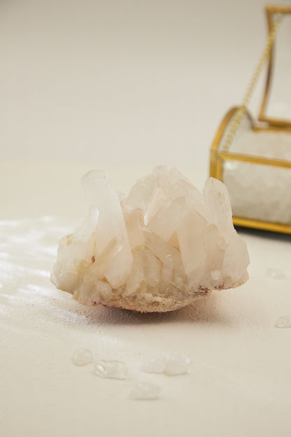Wqc012-White Crystal Cluster