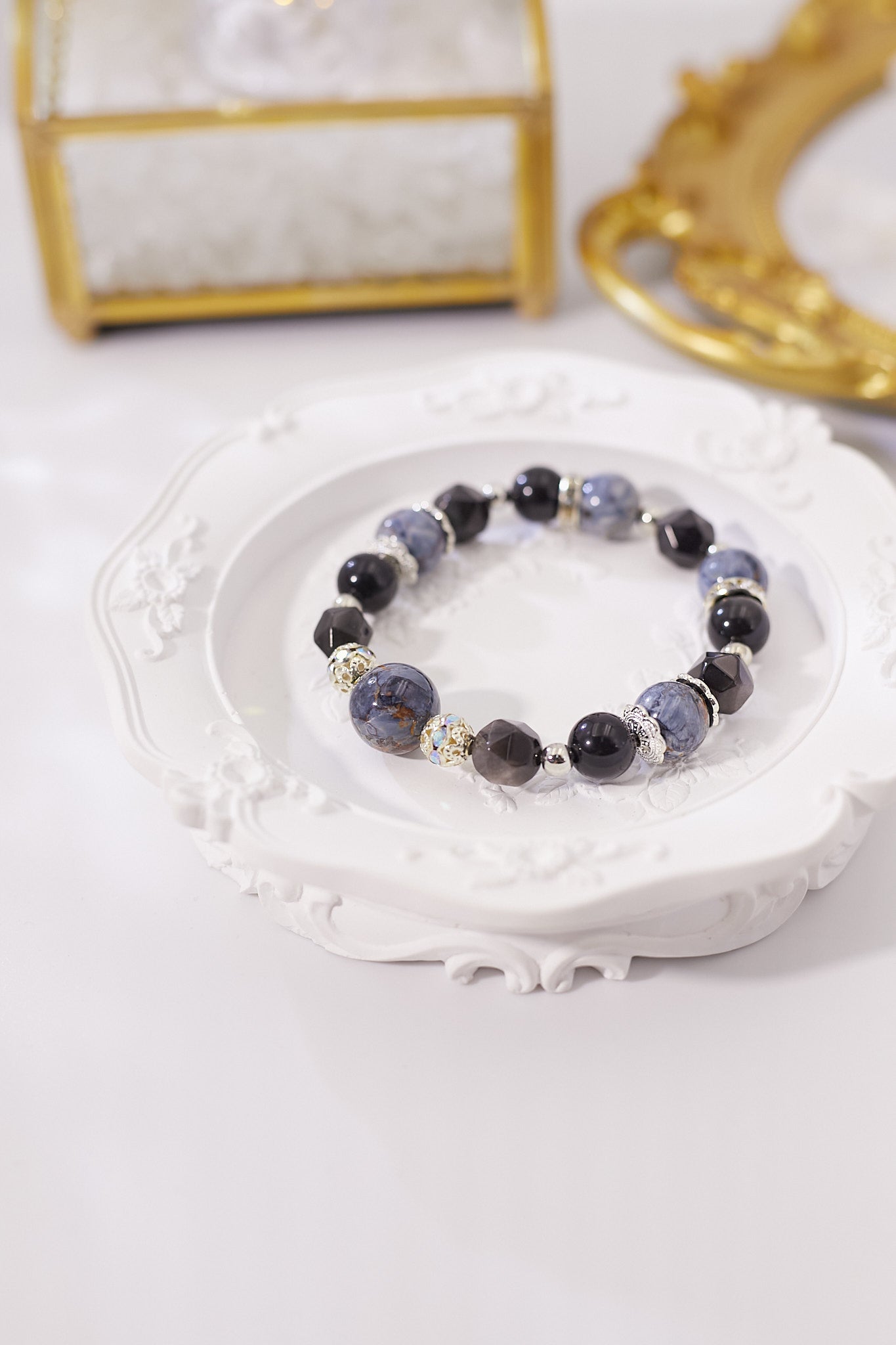 C026-Pietersite·Silver Obsidian·Black Obsidian