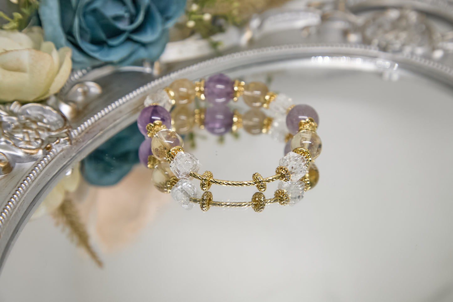 C014-Purple Super Seven・White Asai・Golden Quartz・Citrine