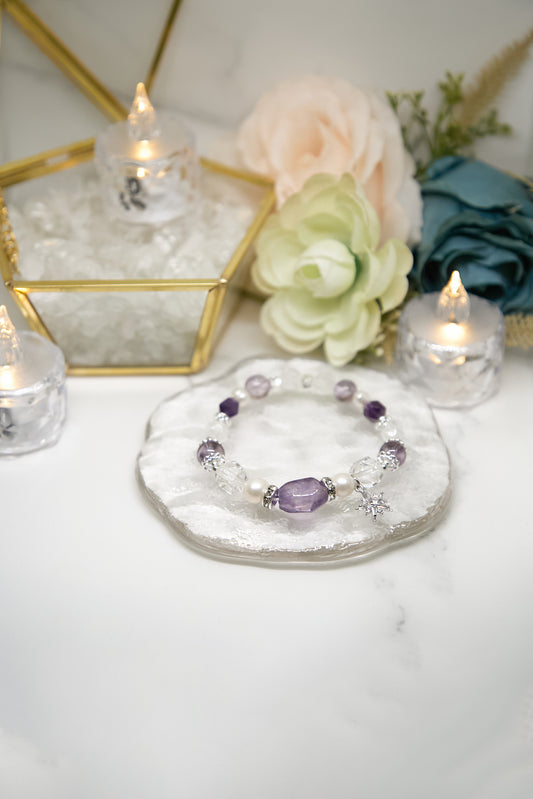 C020-Amethyst・White Crystal・Pearl
